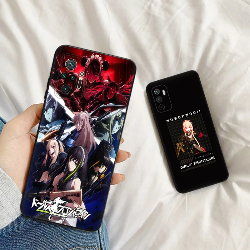 Ultra Thin Silicone Phone Case For Xiaomi Poco X3 Pro X4 X5 C61 F3 F4 F5 C40 C50 C51 M5 M4 M3 Girls Frontline Anime Back Cover