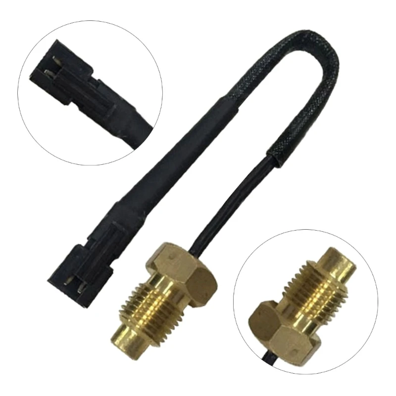 50K NTC Temp Probe Thread Probe Cable Digital Temperature Transmitter for Motorcycle Water Temperature Meter