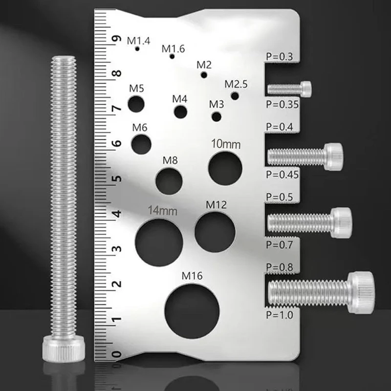 High-Accuracy Industry Standard Pitch Gauge, Ideal for Measuring Bolt, Nut, Screw Thread