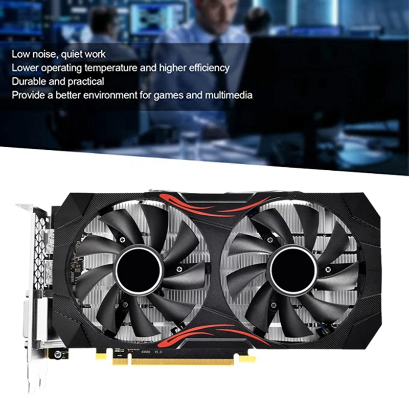 RX580 8GB DDR5 256BIT 2048SP Graphics Card 1284M/8100Mhz PCIE3.0 16X 3XDP 1XHD 1XDVI Graphics Card