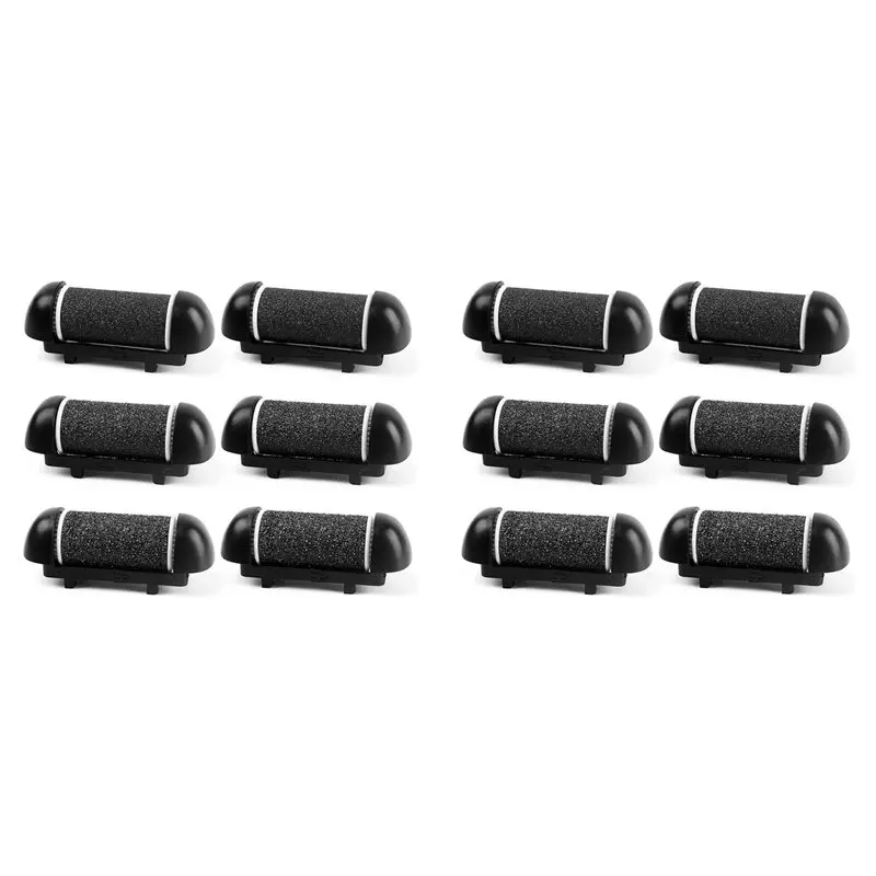 

A66Z 12 PCS Replacement Roller Head For Electric Callus Remover - Feet Pedicure Kit - Extra Coarse, Regular Coarse, Fine