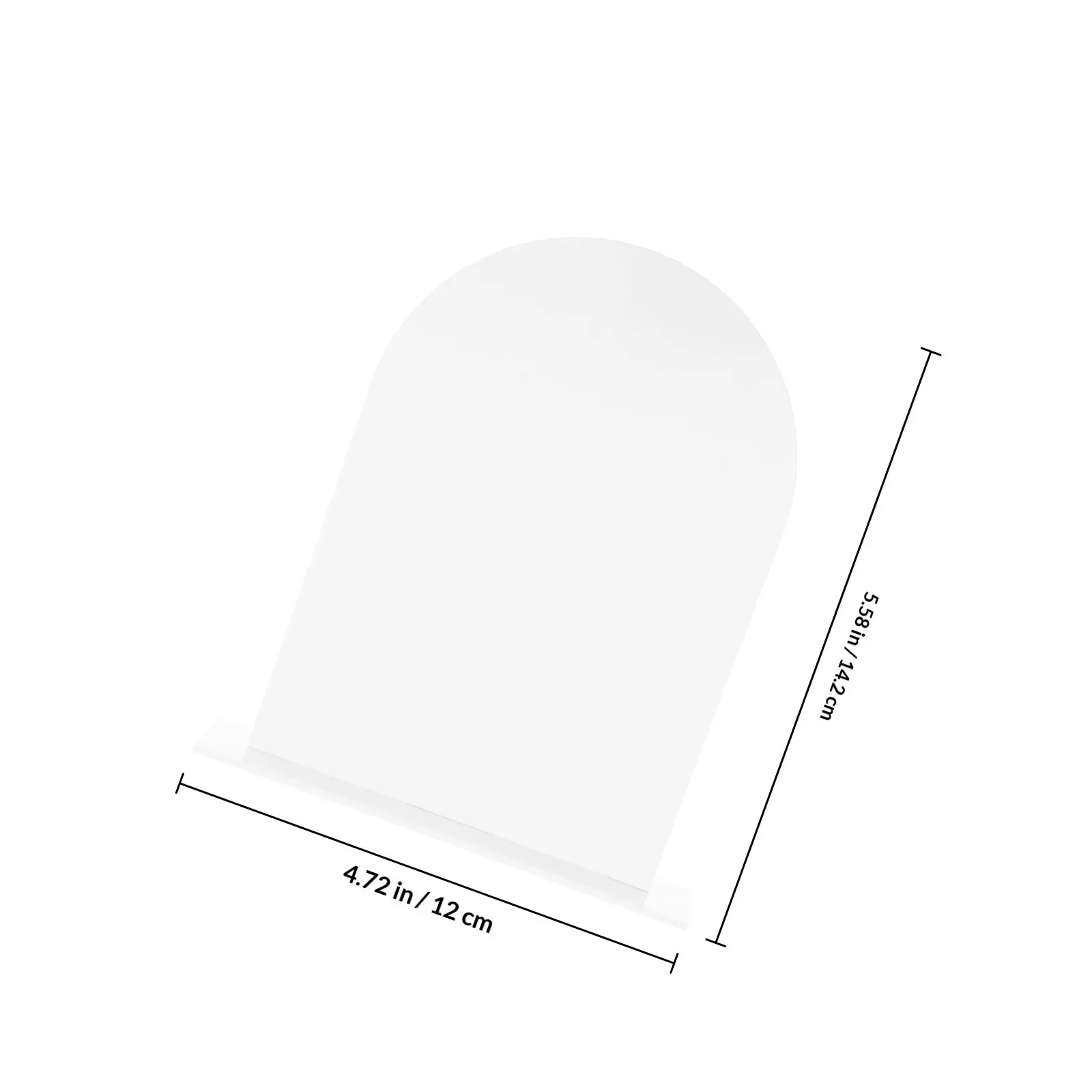 Clear Acrylic Wedding Table Cards Minimalist Blank Place Cards for Reception Seating Chart Party Table Number Holders - view 2