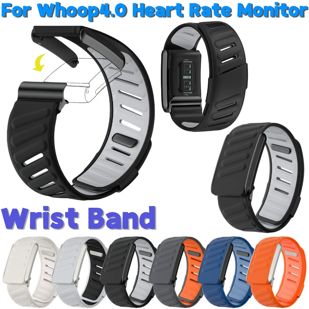 

Wrist Band Silicone Replacement Band for Whoop 4.0 Heart Rate Monitor Waterproof Fitness Band Soft Breathable Sports Wristband
