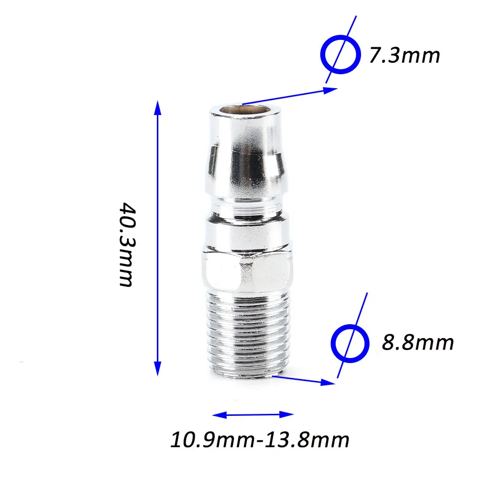 Pneumatic Wrench 1/2 Inch Drive 88N.M Screw Sleeving Tool Alloy Steel Chrome Plated Reversible Head for Multifunctional Use