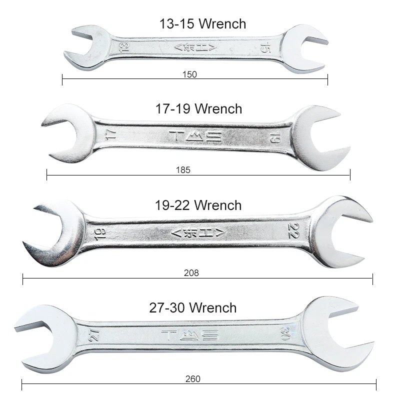 Metric Wrench 13/15/17/19/22/27/30/32mm Collet Nut Wrench Cnc Milling Shank Spindle Open End Wrench Lathe Tools