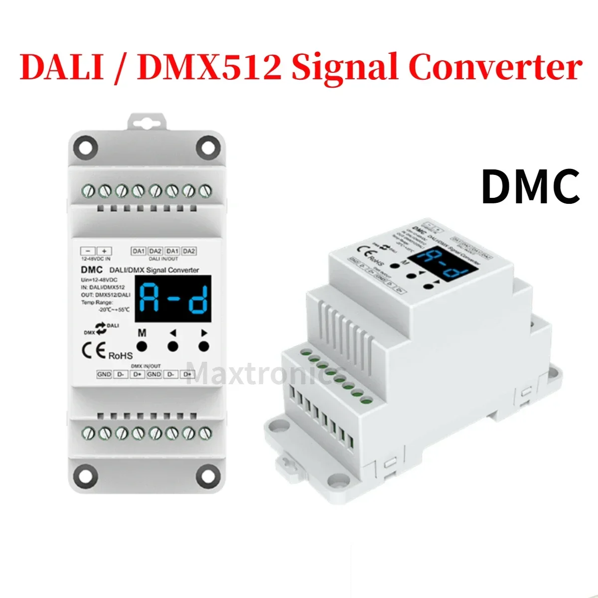 Skydance DALI/DMX512 Signal Converter Controller DMC With Digital Display Compatible With DALI Product From Other Brand 12-48VDC