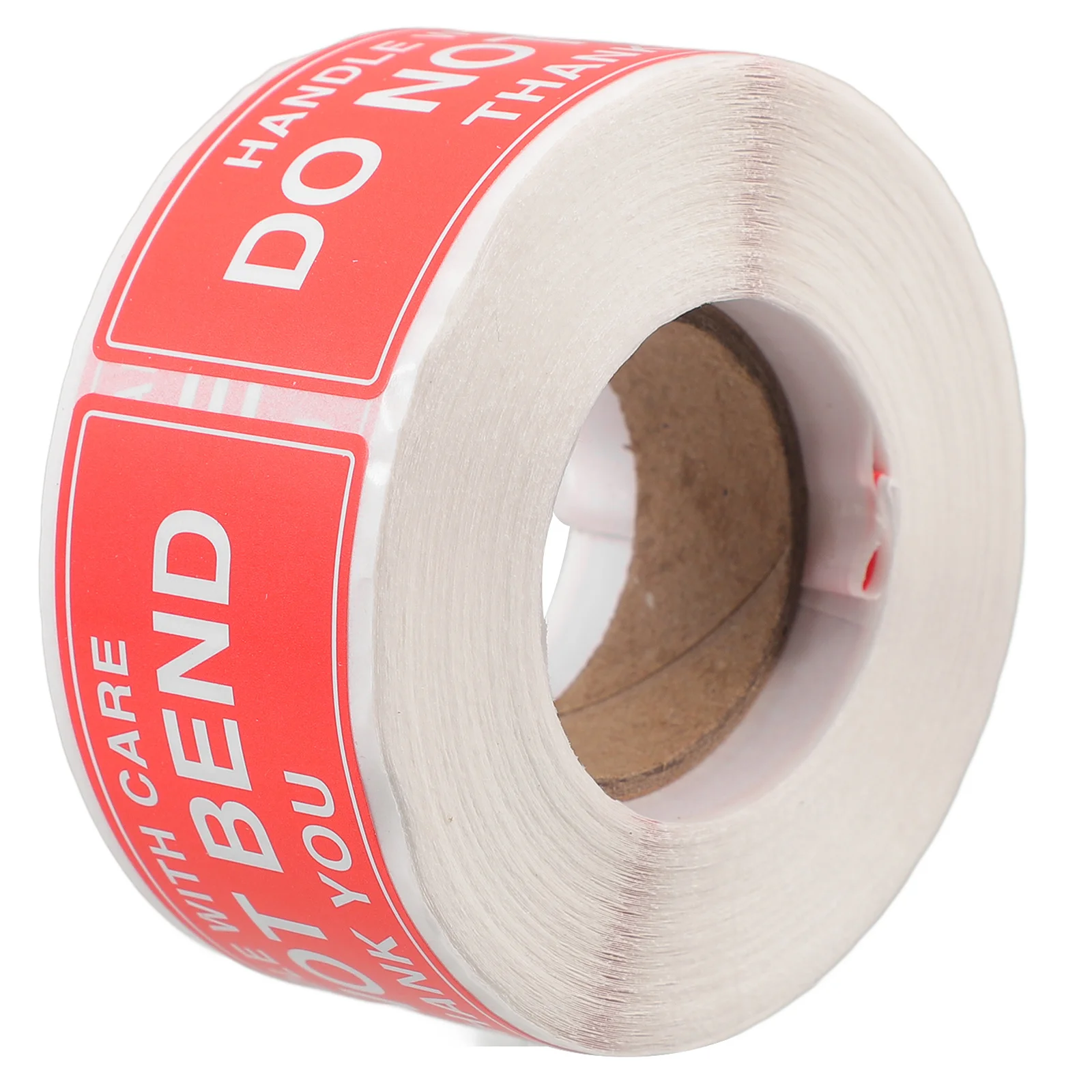 1 rollo de pegatinas de advertencia que no doblan, etiquetas de envío, papel adhesivo de embalaje para cajas, bolsas, superficies metálicas de vidrio, movimiento frágil