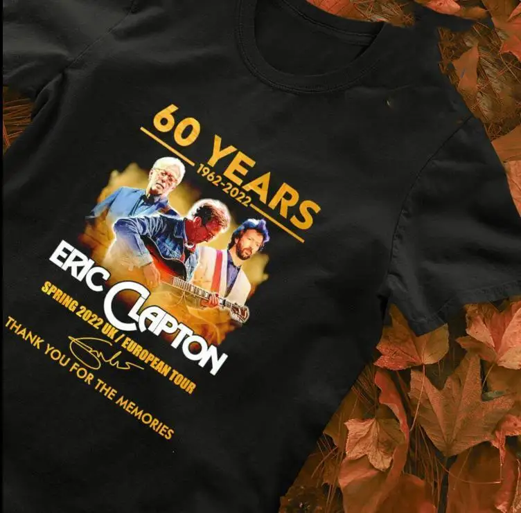 Eric Clapton 60 years 1962 2022 T Shirt, Short Sleeve Shirt Mom Gift - GIFT FAN