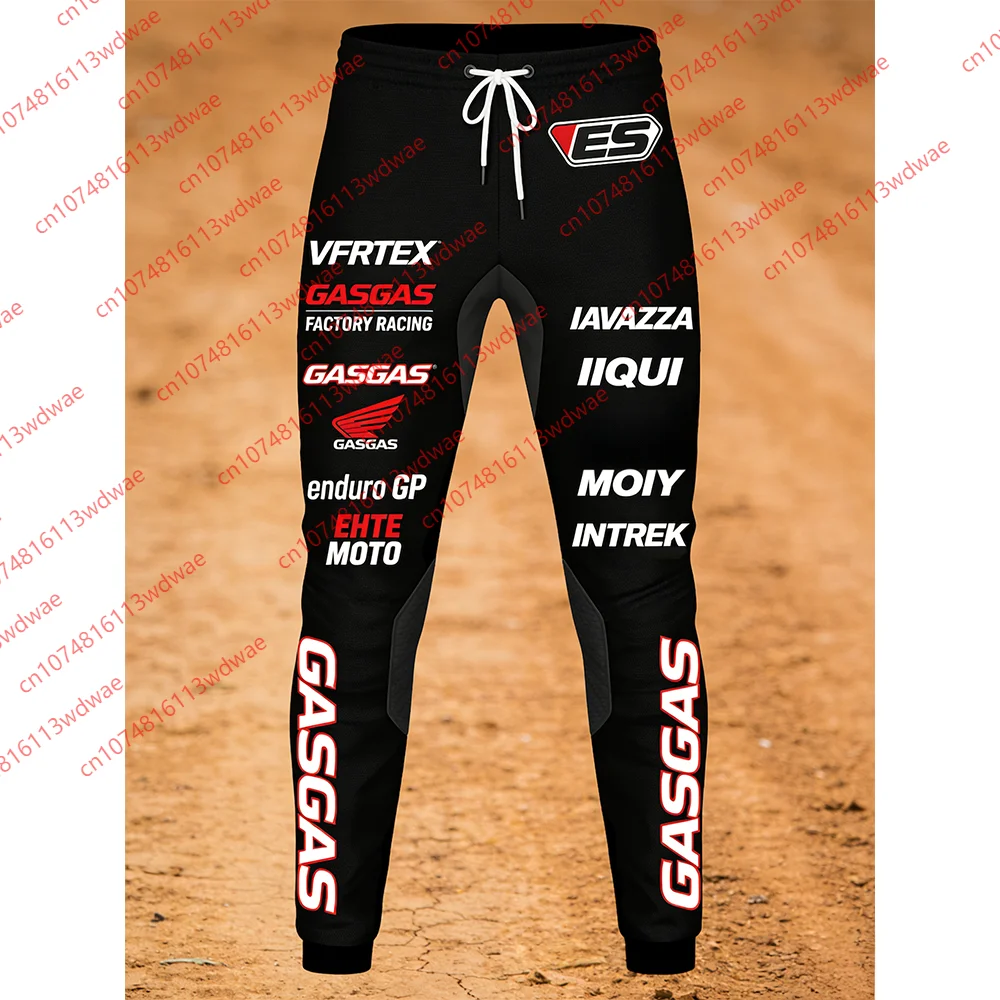 GASGAS Factory Racing Enduro GP Jogger-Hose für Herren, Schwarz, Motocross-Jogginghose, schnell trocknende, atmungsaktive Trainingshose für Offroad-Fahrer