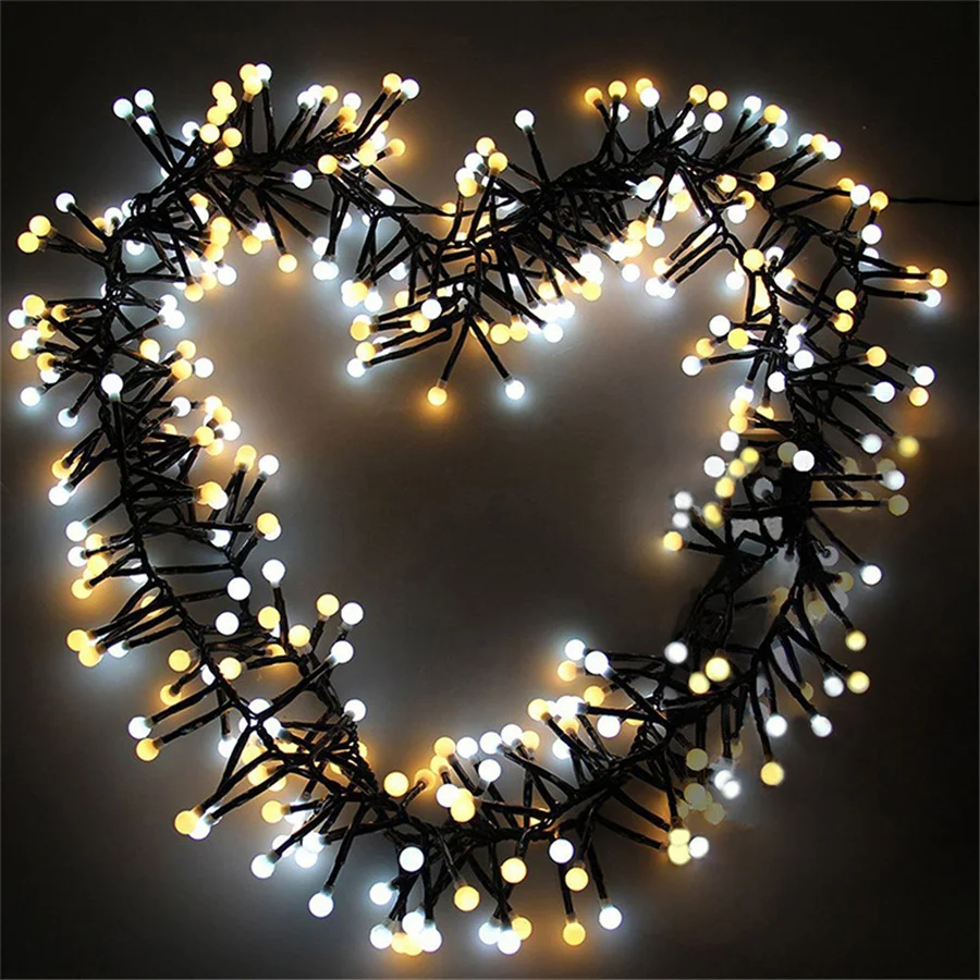 Outdoor Waterproof LED Round Ball Fairy Lights Creative 3M 400leds Firecrackers String Lights for Party New Year Christmas Decor