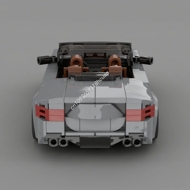 580개 MOC BMW M8 팩 카브리오 & GTE 시티 챔피언 슈퍼카 블록 크리스마스 어린이 스트레스 해소 수집용 선물