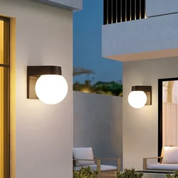 LED Outdoor Waterproof PC Wall Lamp IP55 Wall Light Porch Garden Light Indoor Home Bedroom Living Room Decoration Lighting Lamp
