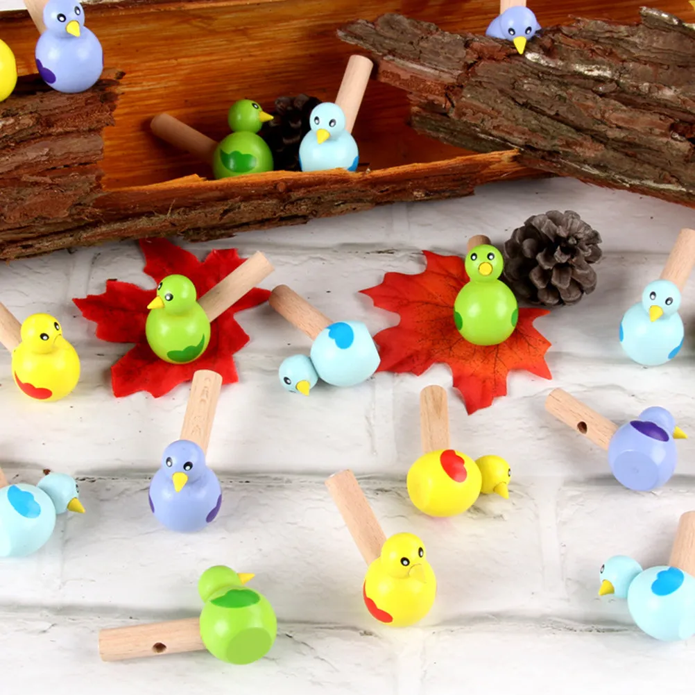 

Забавный красочный деревянный свисток для птиц, креативный свисток для вечеринок, игр, фестивалей, спортивных мероприятий, аксессуар для судей, уникальный подарок