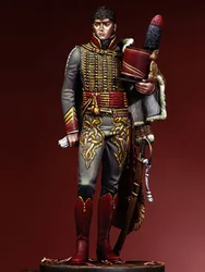1/24 75mm ancient officer stand with hat Resin figure Model kits Miniature gk Unassembly Unpainted