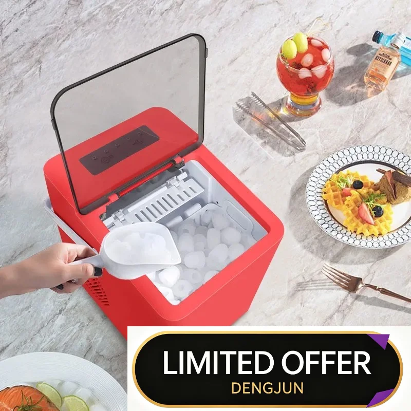 Mini Automatic Cube Ice Maker 1.3L Capacity Multifunctional Ice Making Machine For Dorm Household
