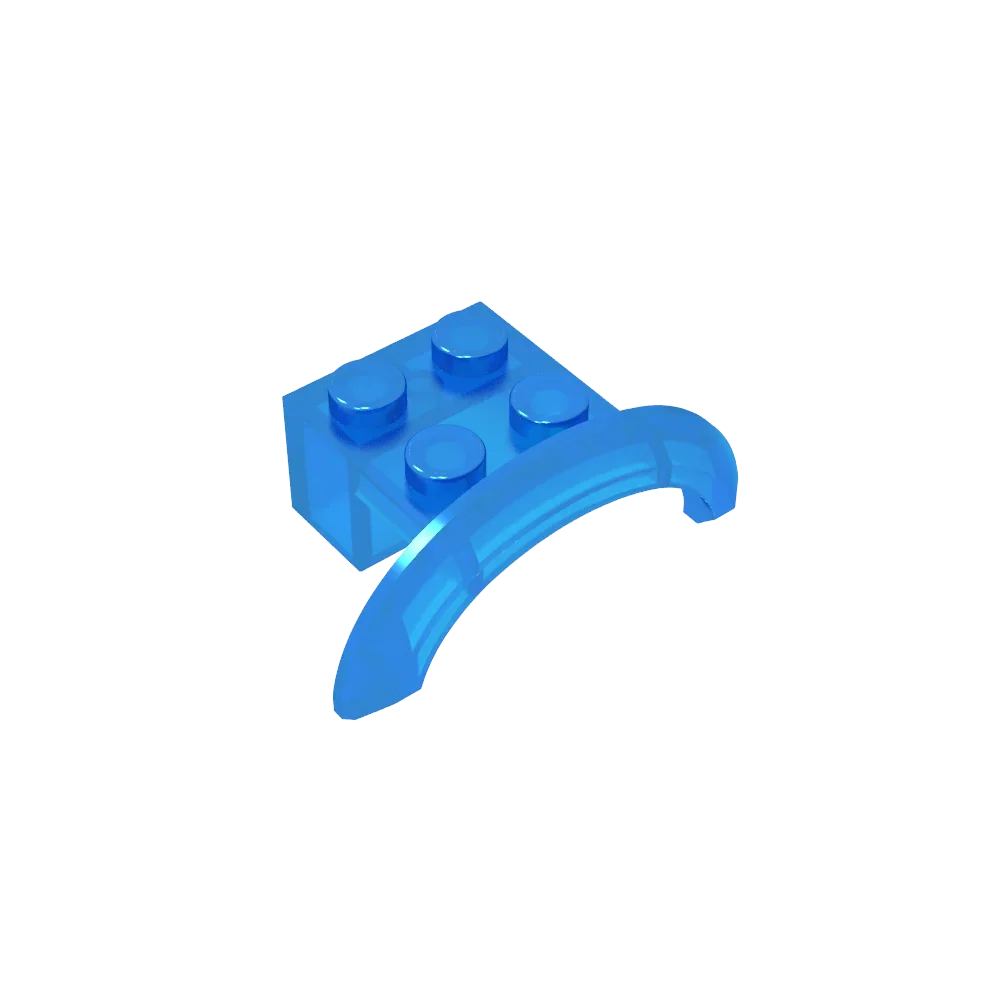 Gobricks Bouwstenen speelgoed GDS-1319 Voertuig, Spatbord 4x2 1/2x1 met Boog Rond compatibel met lego 98282 28579 geschenken