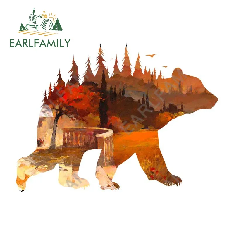 EARLFAMILY 13 سنتيمتر x 9.6 سنتيمتر ل الدب اكسسوارات السيارات ملصق الكتابة على الجدران الفينيل سيارة التفاف ملصق مائي ويندوز دراجة نارية جذع واقية من الشمس الشارات