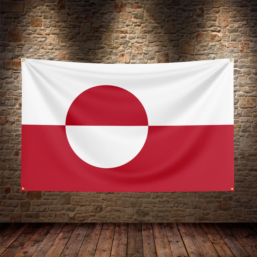 Single-sided printing of the Denmark Faroe Islands Greenland flag wall decoration