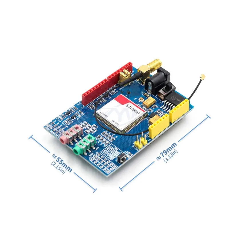 SIM900 850/900/1800/1900 MHz Zestaw modułów płytki rozwojowej GPRS/GSM dla Arduino GPIO PWM RTC