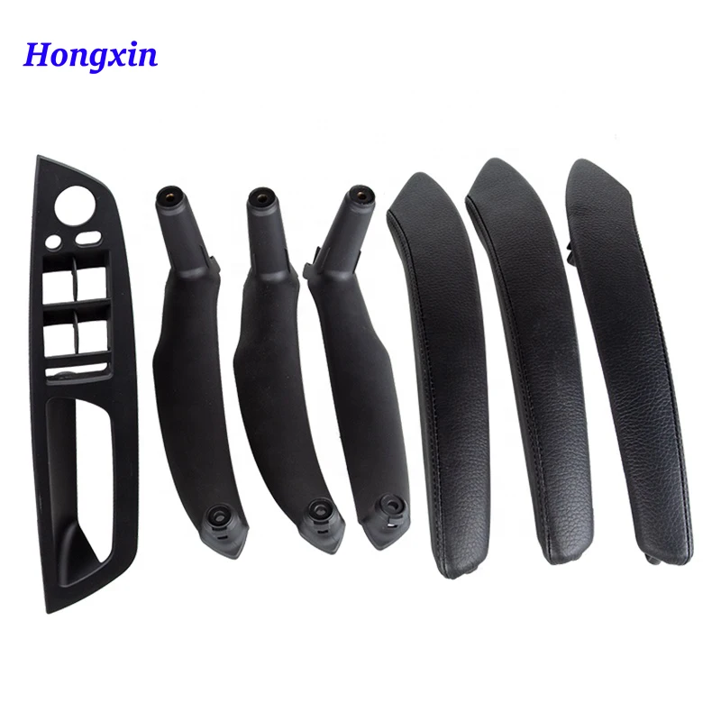 

E70 E71 LHD RHD Модернизированная внутренняя дверная ручка с кожаным чехлом в сборе Полный комплект для BMW X5 X6 E70 E71 E72 2007-2014