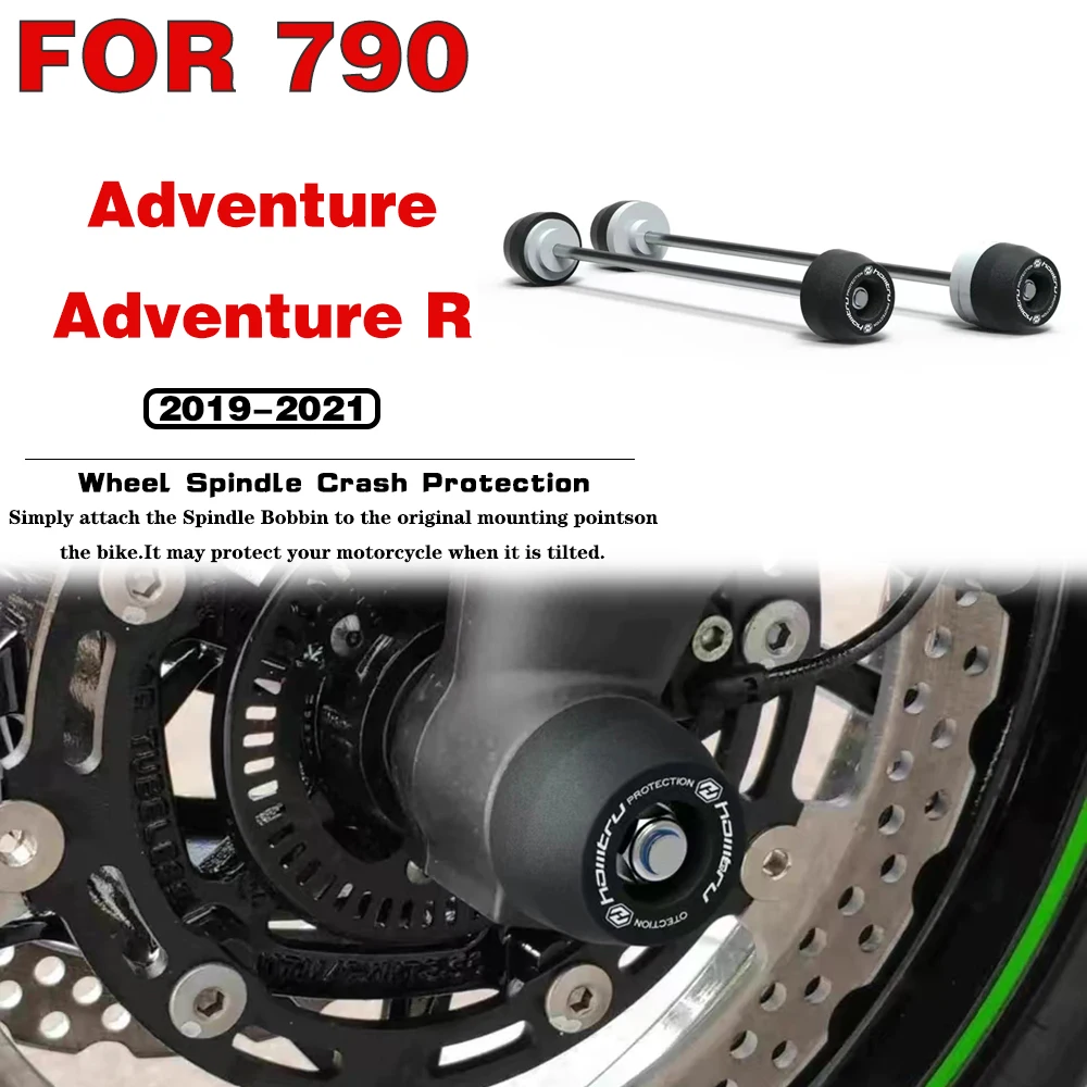 

FOR KTM 790 Adventure 790 Adventure R 2019 2020 2021 Front Rear Wheel Spindle Crash Protection Rear Front Axle Fork Crash Slider