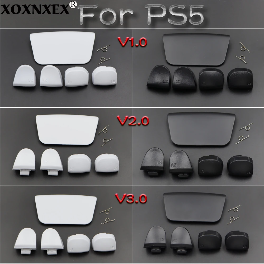 For PS5 DualSense Controller BDM-010/020/030 V1 V2 V3 L1 R1 L2 R2 Trigger Buttons &Touchpad Cover Repair Replacement Kit