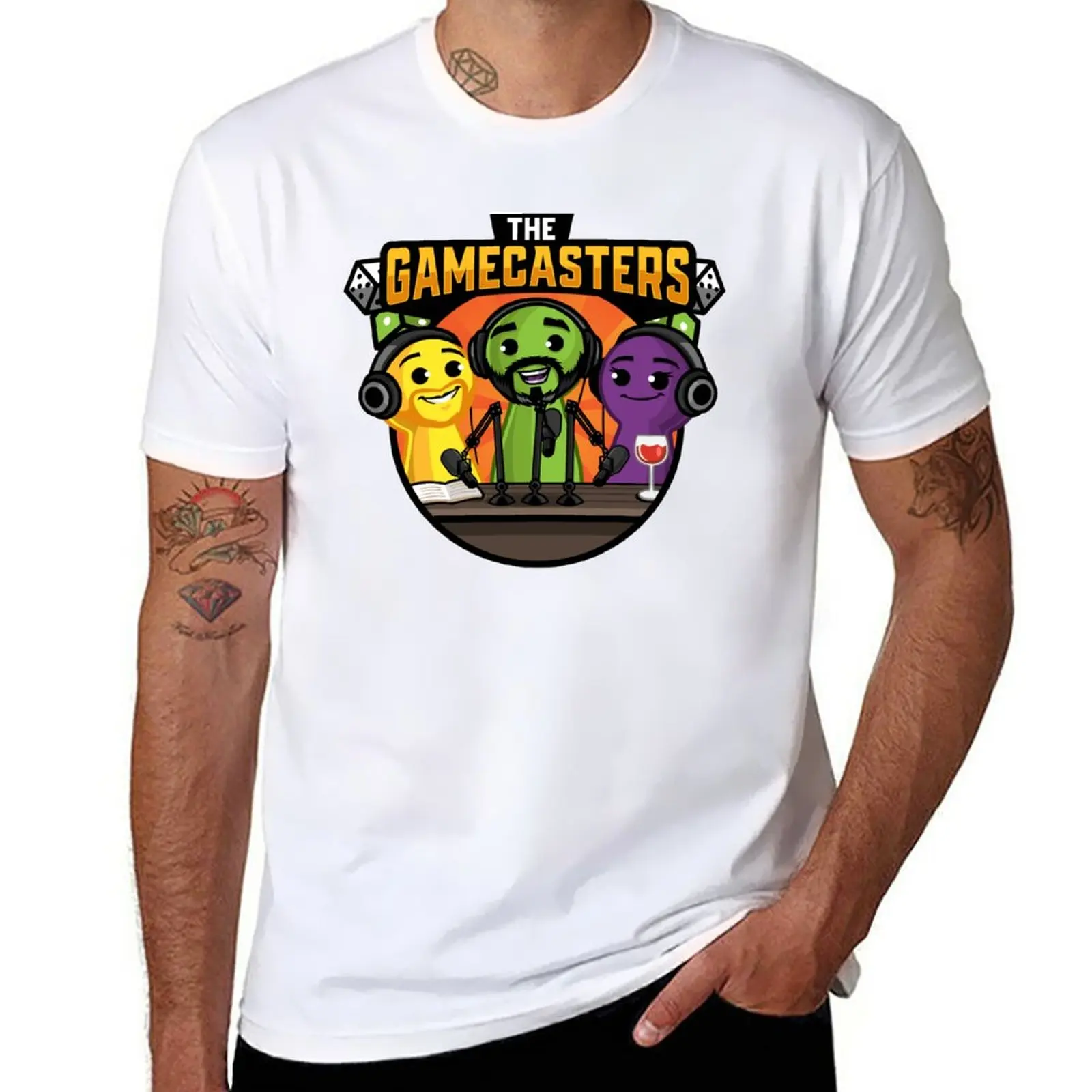 New The Gamecasters T-Shirt korean fashion anime vintage t shirt mens workout shirts