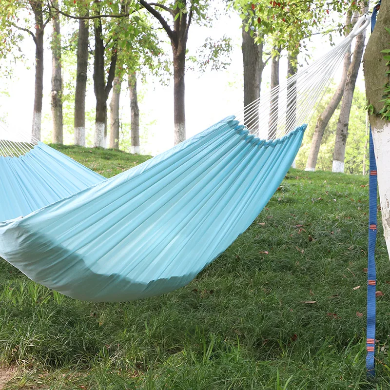 Garden Double Layer Outdoor Hammock Sleeping Canvas Tarp Relax Camping Hammock HikingTravel Hamacas Jardin Exterior Equipment