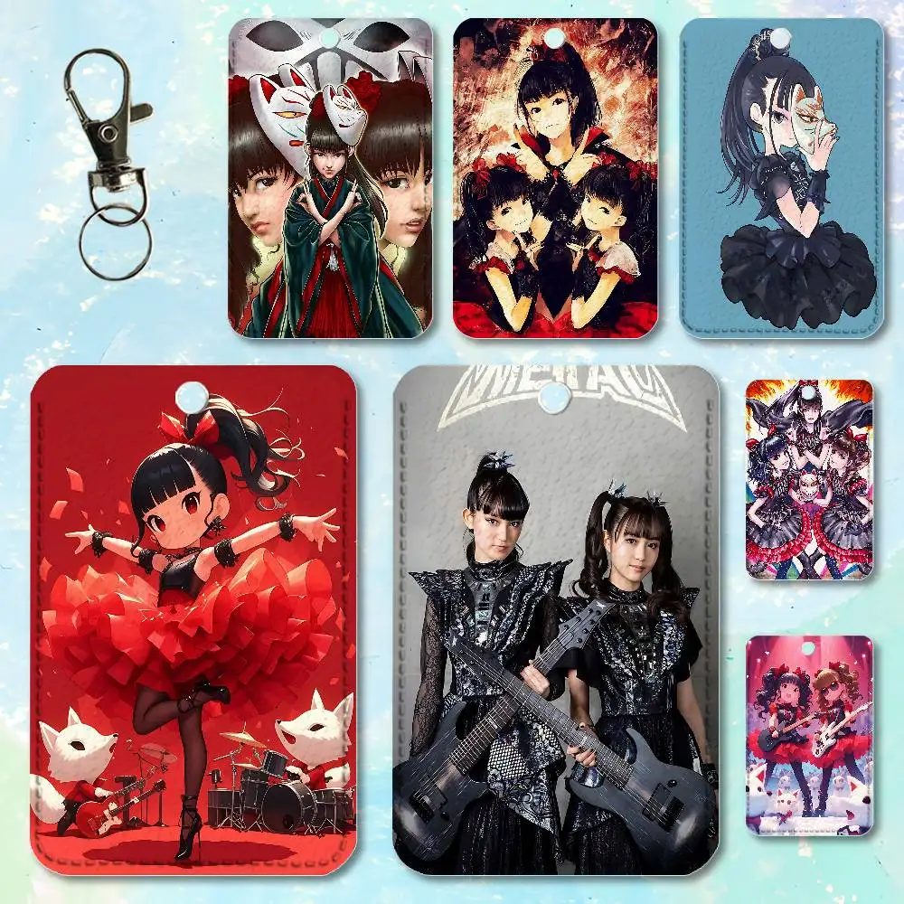 

Chibi B-Babymetal Holder Keychain For Work Card Bank Business Holder Student Card Protective Case Bus Card