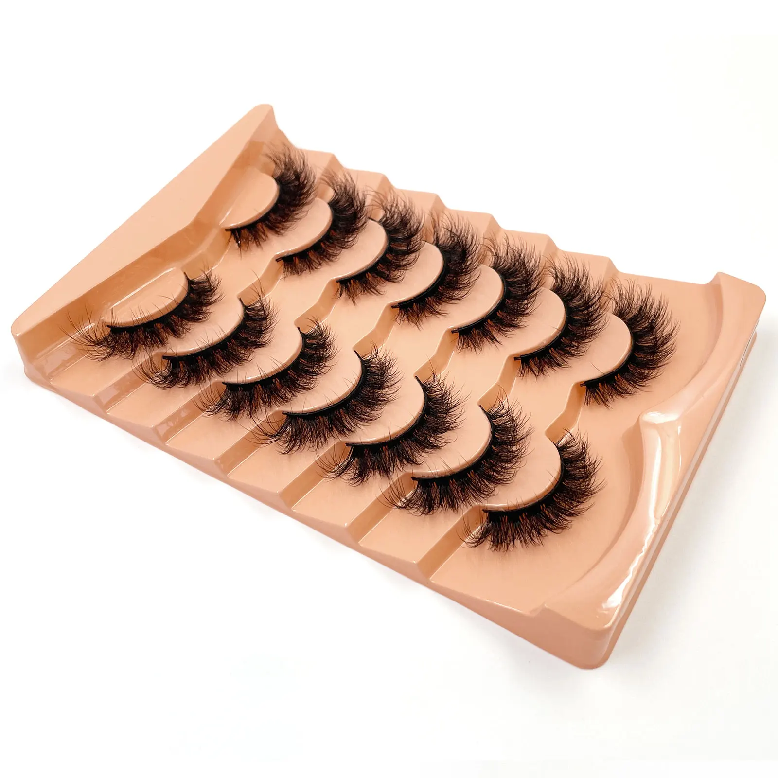 Neue 7 Paar Dicke, 3D-Simulierte Nerzfell-Falschwimpern Kurze, Dramatische Falschwimpern Großhandel Komplette Linie Falsche Wimpern – Detail 19