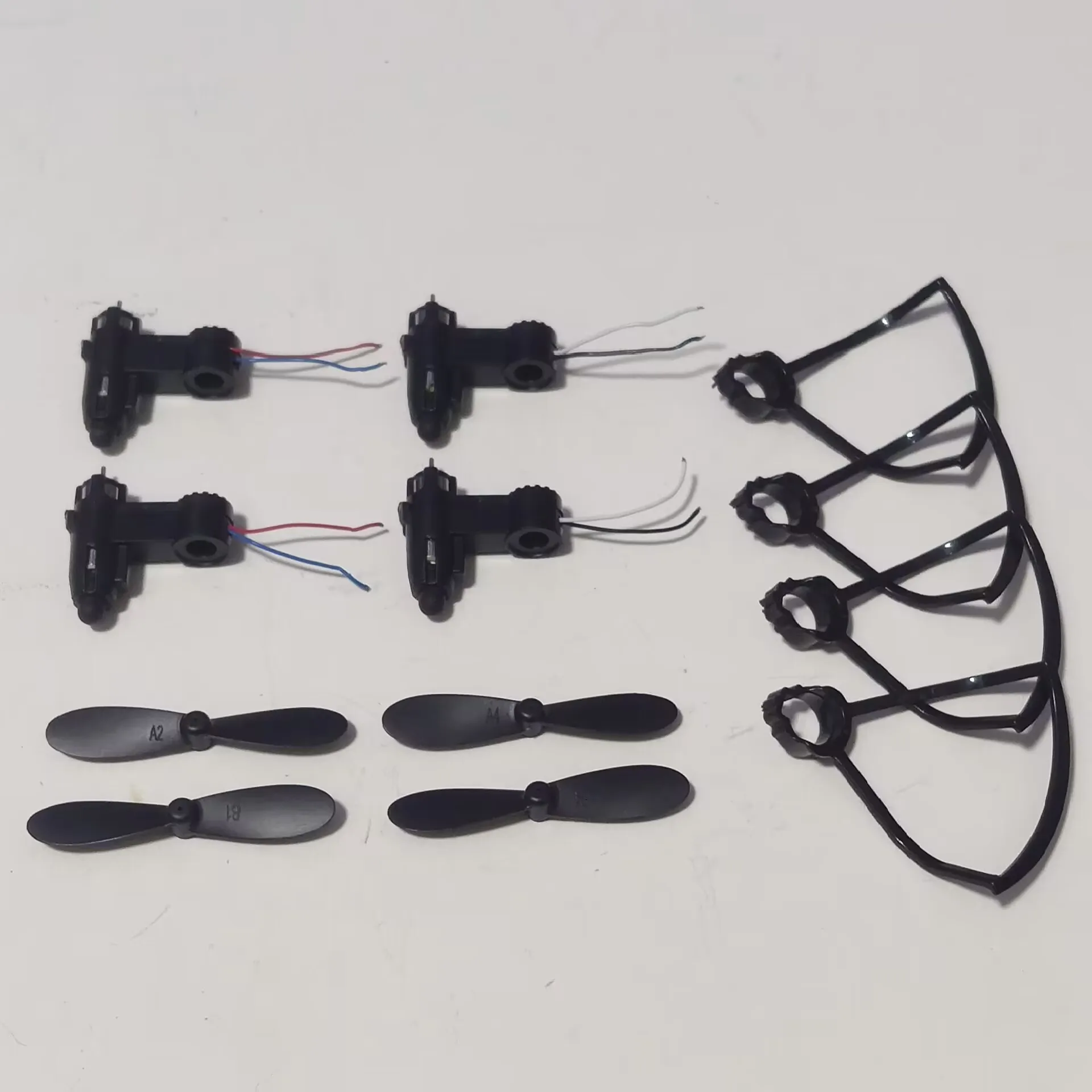 DH120 Mini Drone Spare Parts Front Rear Motor Arm  Set + Blade Protective Frame CW CCW Propellers Fan Accessory Kit