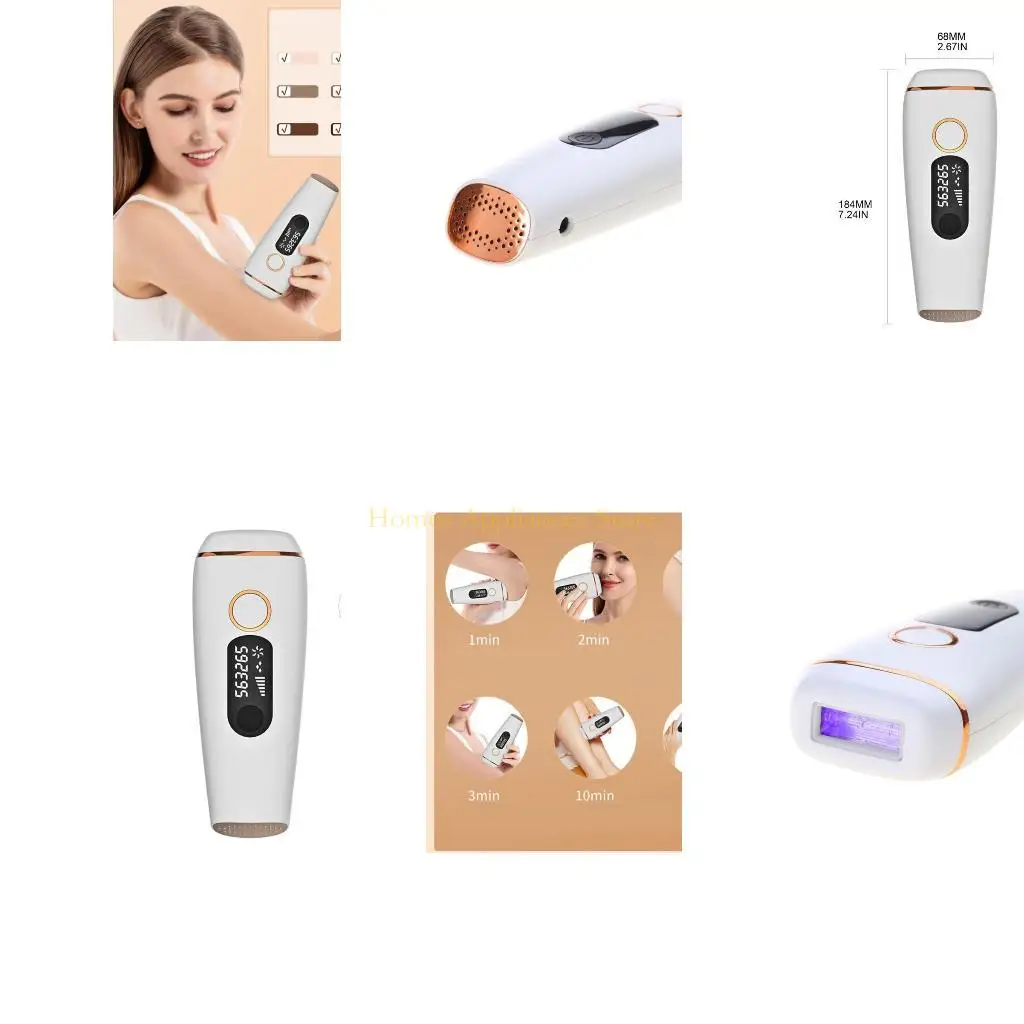 

D0AB IPL Безболезненное устройство для удаления волос 000 мигает с системой охлаждения Профессиональный депилатор для на