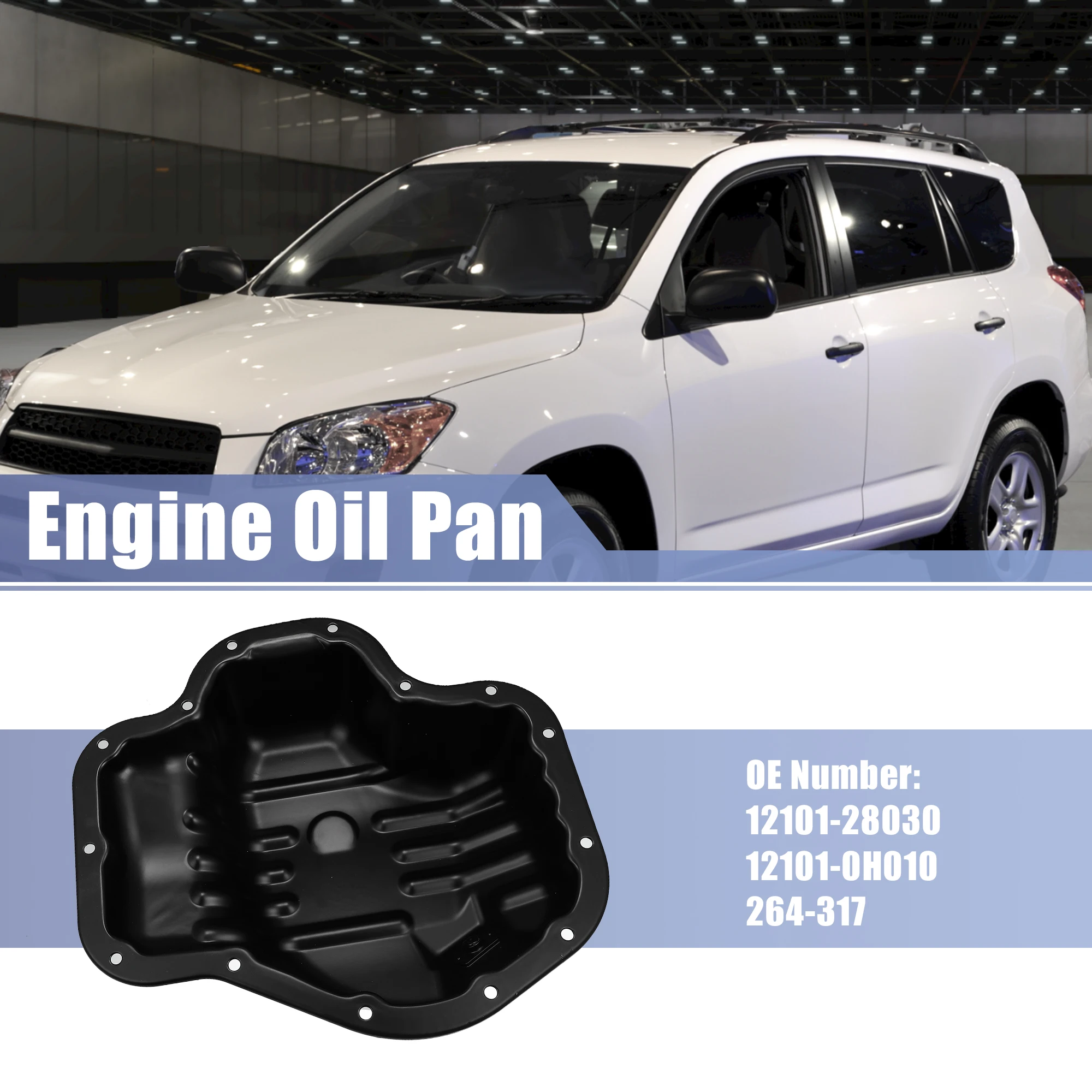 

Масляный поддон двигателя UXCELL 12101-0H010 для Toyota Camry Corolla Highlander RAV4 для Scion