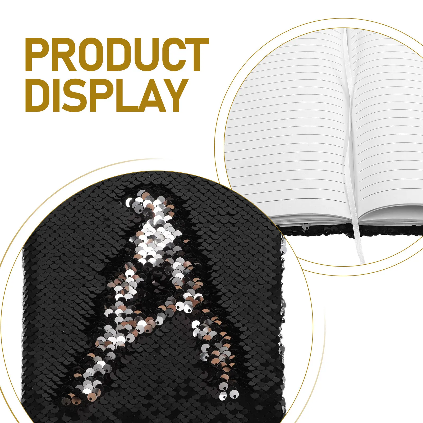 Sparkling Sequin Notebook Office Business Notes Portable Planner Creative Writing School Supplies Glitter Journal 2025 Monthly