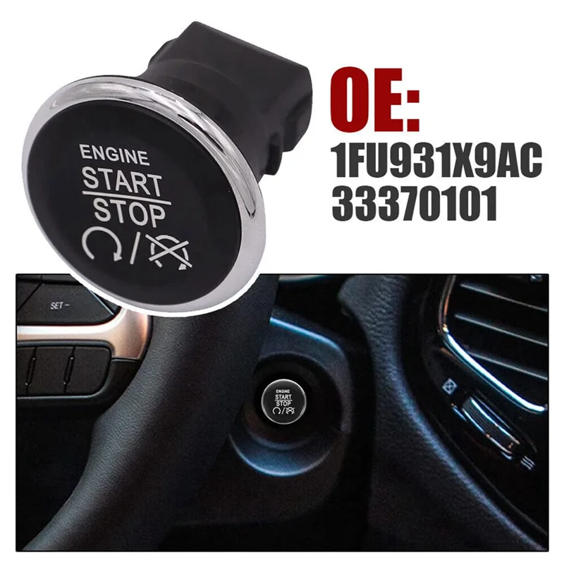 Trwały przycisk uruchamiania i zatrzymywania silnika dla 2008-14 Dodge Challenger dla Chrysler Town & Country 1FU931X9AC doskonała jakość