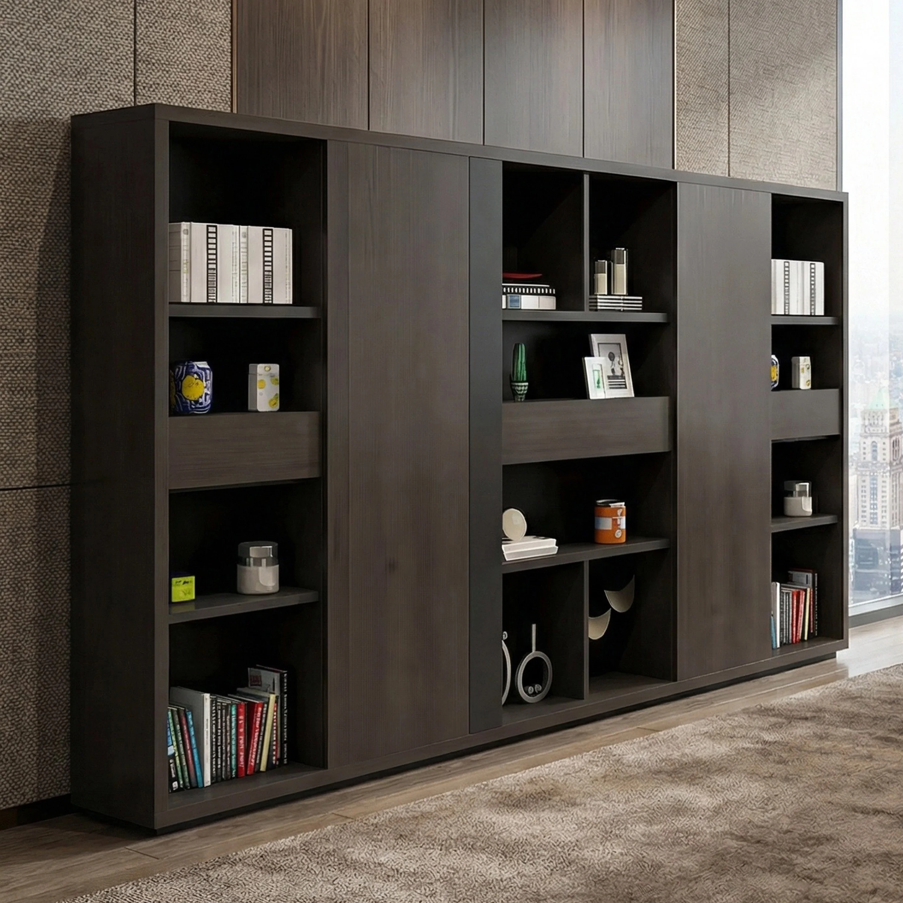 ！@Cheap Price Contemporary Modern MFC Solid Wooden Office Furniture Documents Storage Filing Cabinets