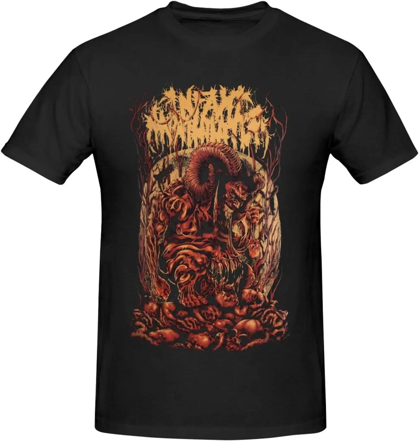 

Infant Annihilator T-Shirts Men's Casual Cotton Short Sleeve Shirt Crew Neck Shirt Tees Summer Black