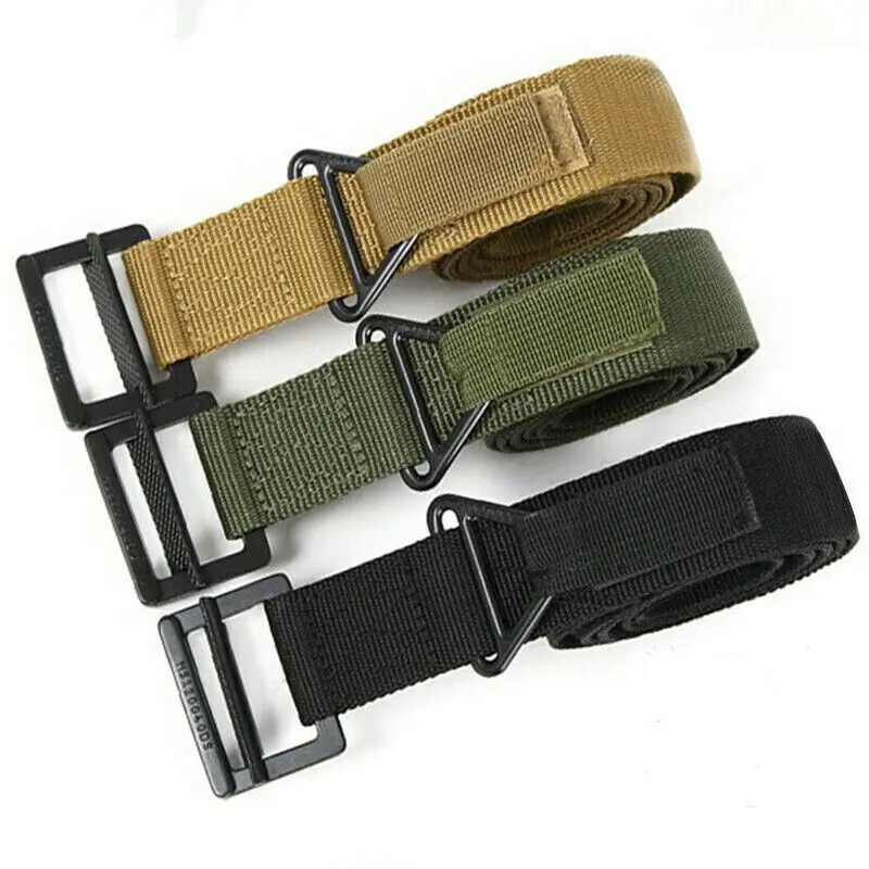 Hot Selling New Trend Men's Belt Simple and Fashionable Canvas Outdoor Tactical Climbing Teenage Men's Belt Versatile Decoration