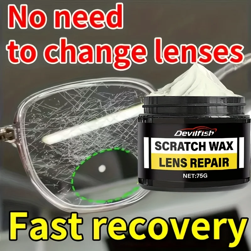 Multifunctional Glass & Lens Scratch Repair Kit - All-in-One Scratch-Resistant Coating&Polisher with Fast-Acting Scratch Remover