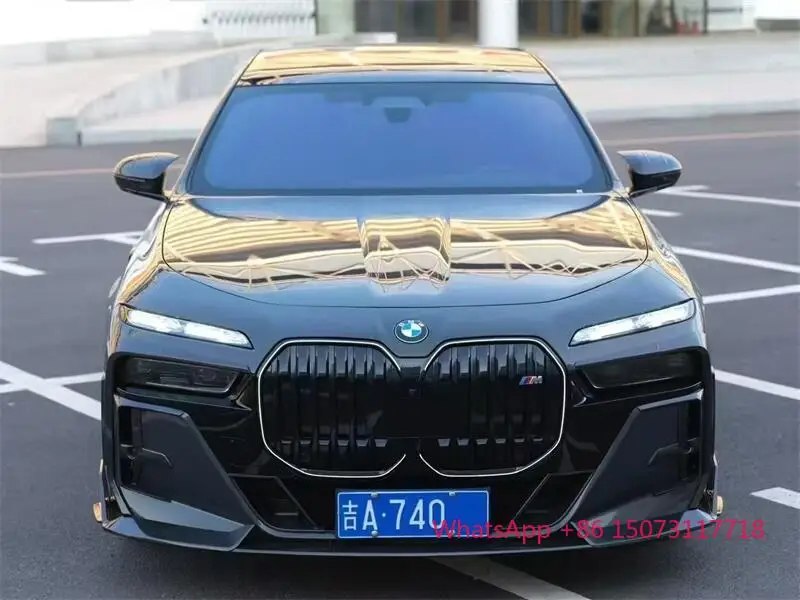 ألياف الكربون MSY نمط الجسم أطقم الناشر الخلفي ل 7 سلسلة I7 G70 2023-2024 التنانير الجانبية الشفة الأمامية #4