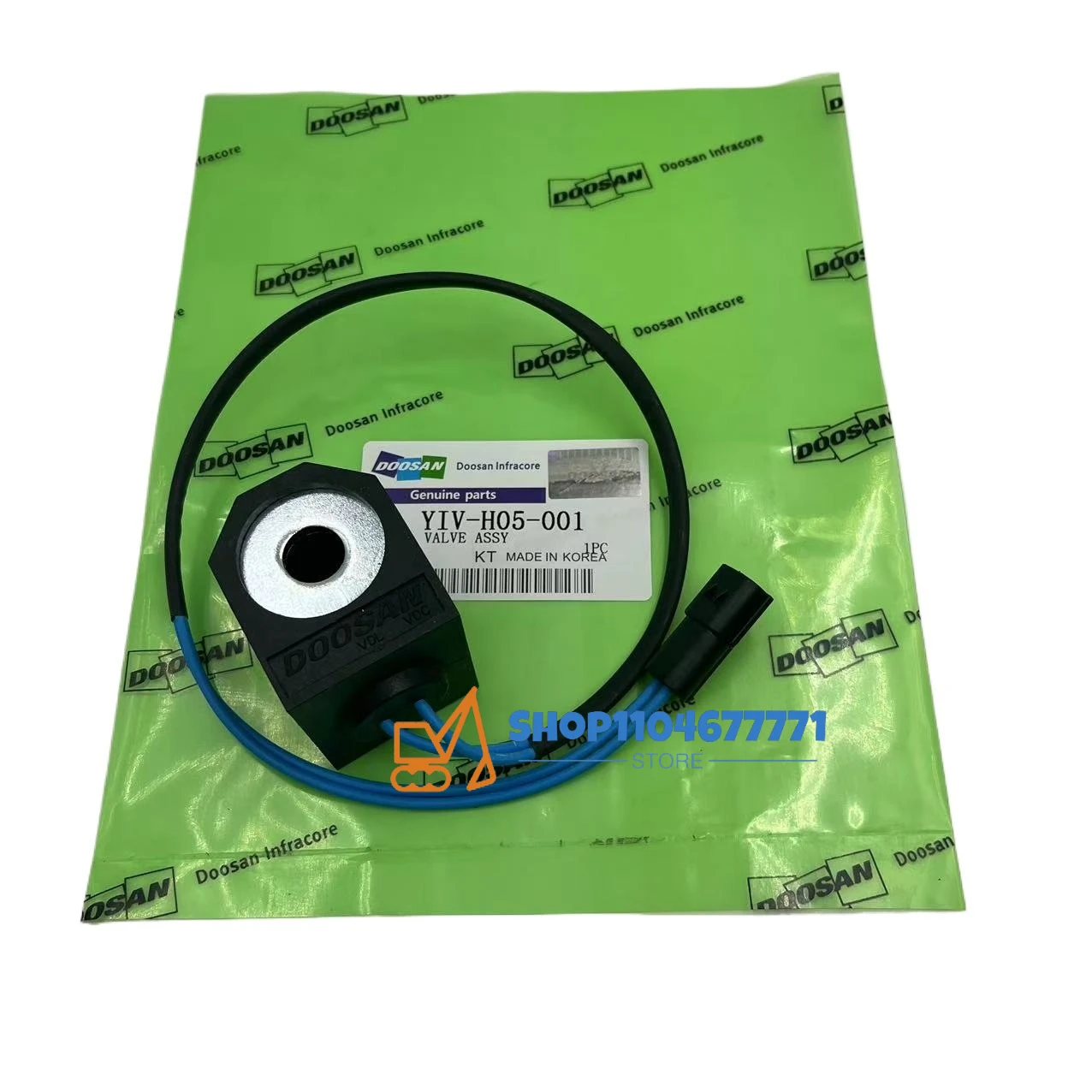 Solenoid Valve Coil 24V 12V for Daewoo Doosan DH220-5 DH215-7 DH235 DH225-7 DH150-7 DX225LCA Excavator Digger Repair Spare Part