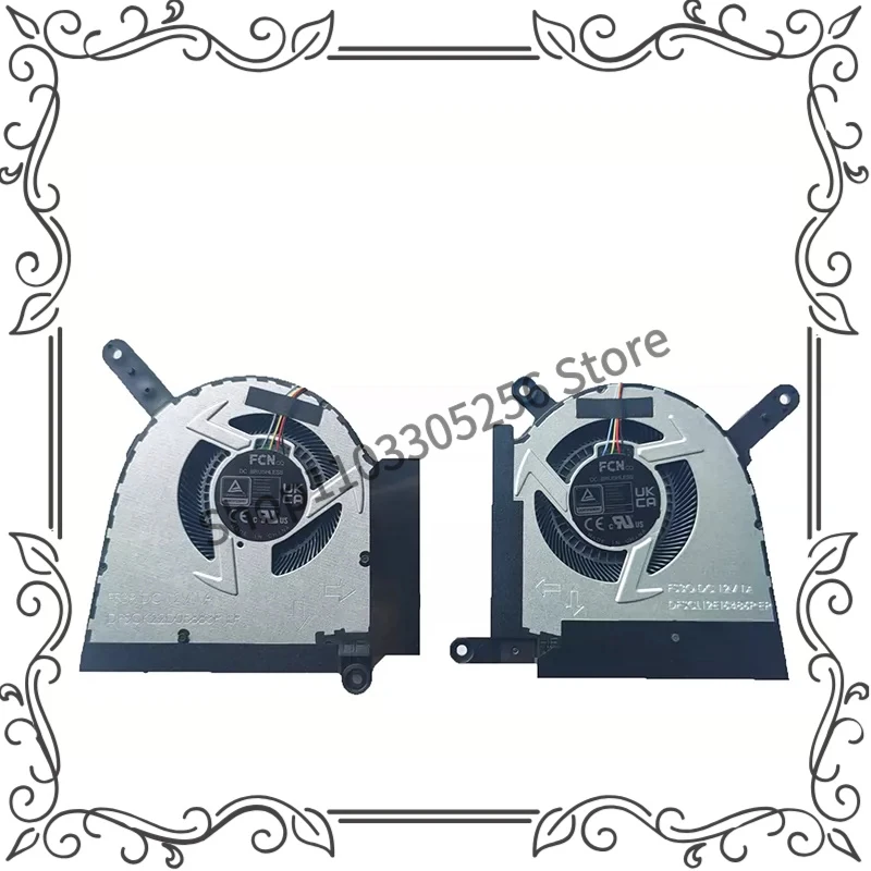 

New For Asus TUF Gaming A16 FA607PI FA607PV FA607NU CPU GPU Cooling Fans 12V