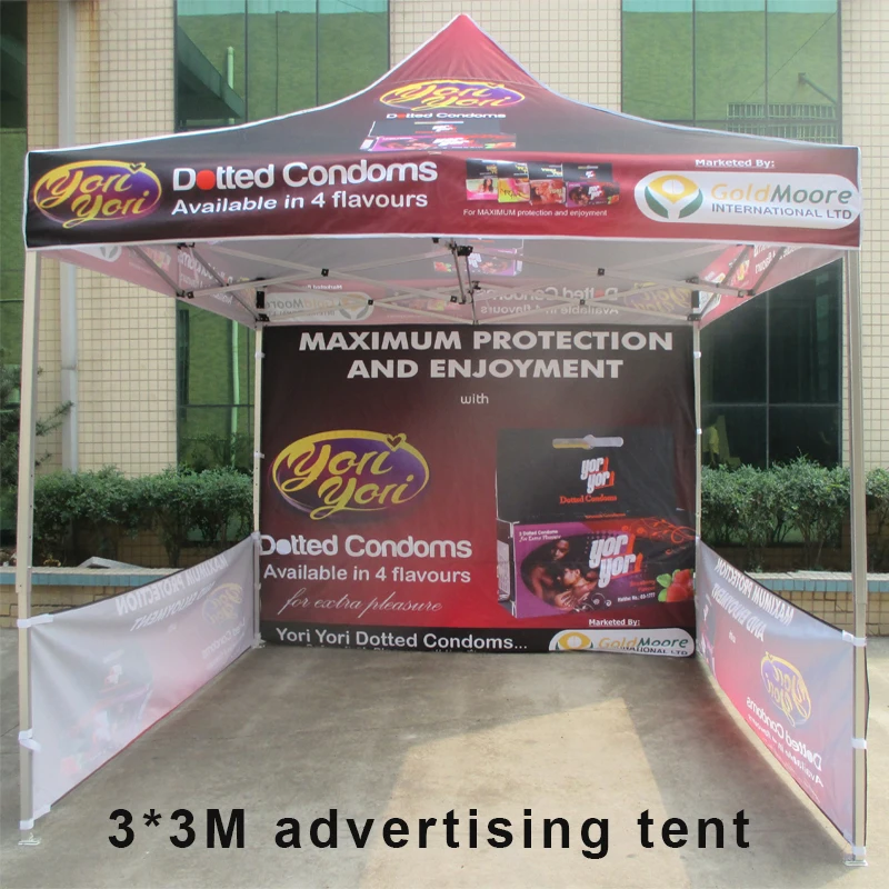 10x10FT Folding Tent Combo Advertising Tents Outdoor Canopy Gazebo Promotion Tent Aluminum Promotion Tent Customized Logos