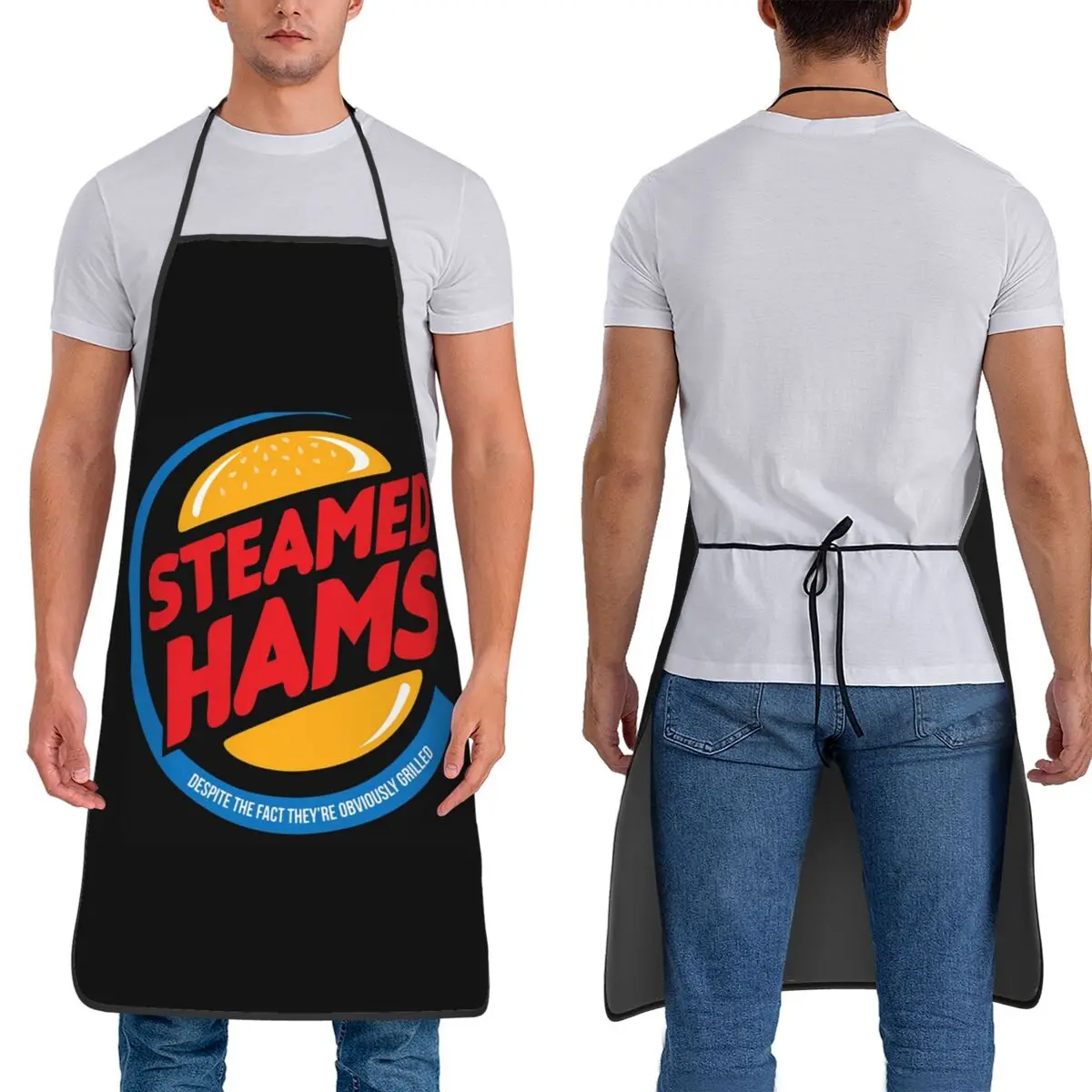 

Steamed Hams Apron Chef Cooking Baking Tablier Waterproof Bib Kitchen Cleaning Pinafore for Women Men Gardening