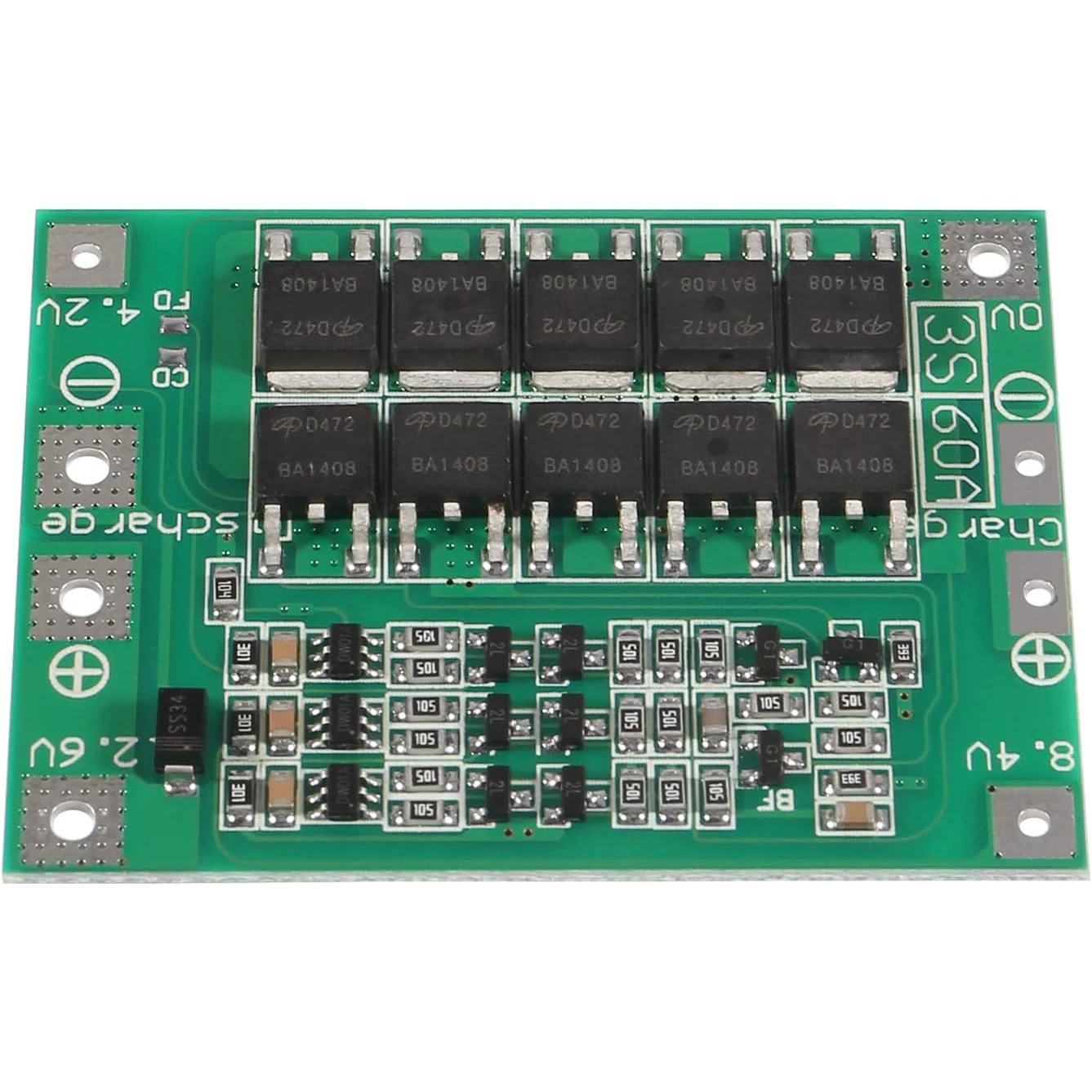 3 pz 3S 11.1V 12V 12.6V 60A 18650 caricabatterie PCB BMS scheda di protezione con migliora il modulo cella Lipo del caricatore della batteria al litio agli ioni di litio