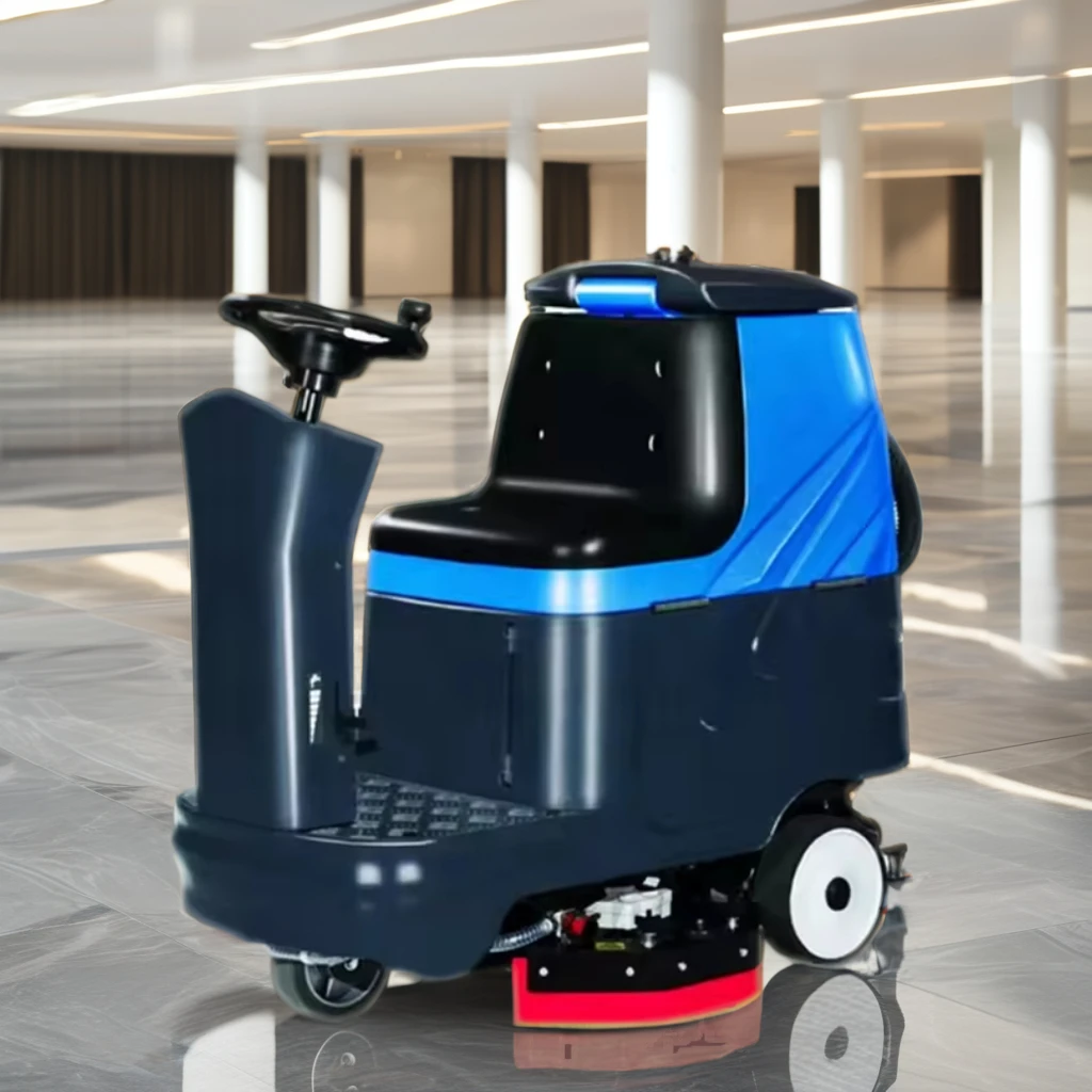 Nouvel épurateur de sol électrique sans fil à double brosse, équipement de nettoyage industriel alimenté par batterie pour hôtels et restaurants