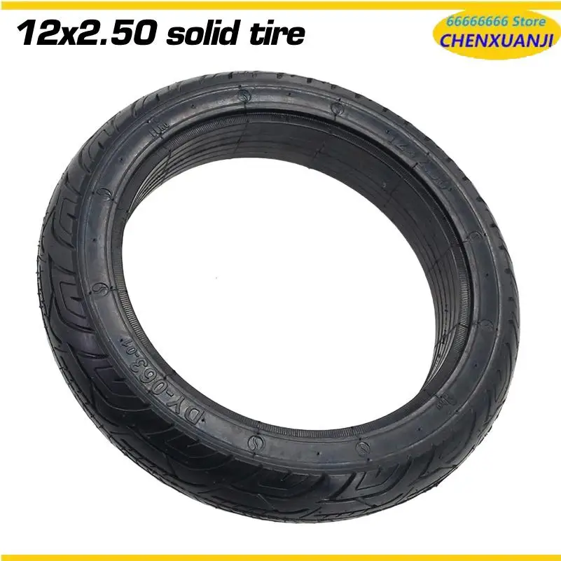 

12 inch solid tire 12X2.50 suitable for electric bicycles, scooters, rubber tires, universal