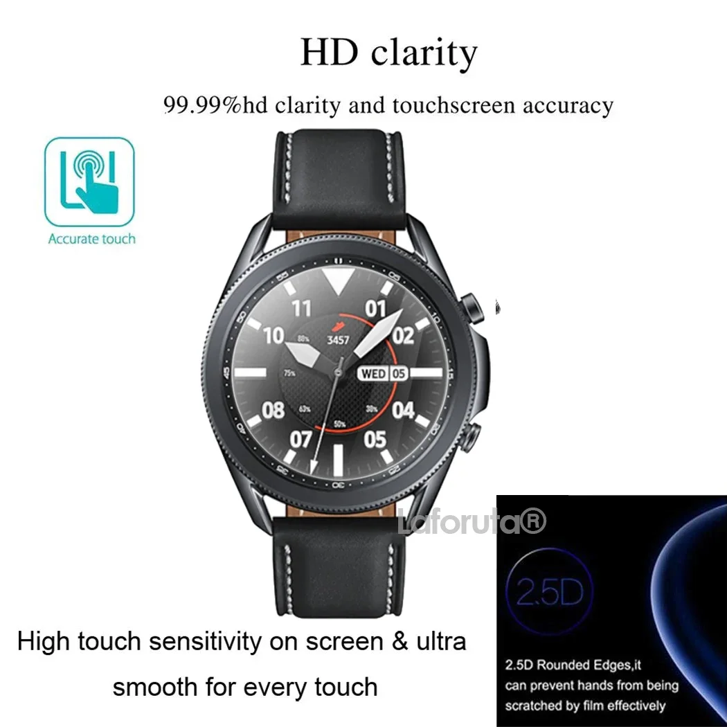 Tempered Glass  Protectors for Samsung Galaxy Watch 3 41mm 45mm 2 42mm 46mm Anti-scratch Screen Protector  Protective Glass Film