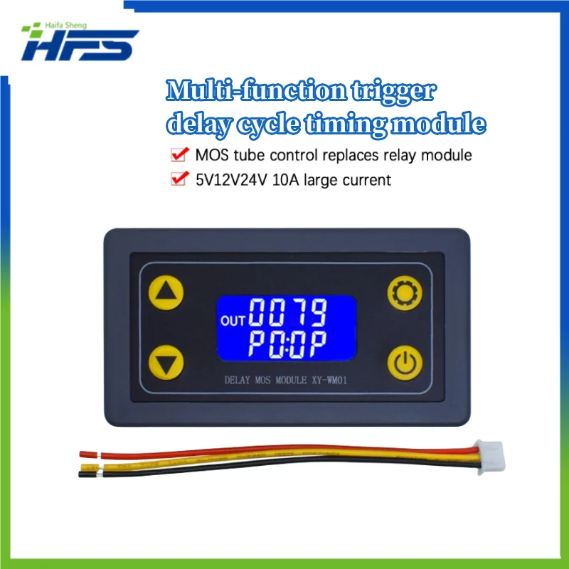 

XY-WM01 6-30V Multifunctional Trigger Delay Cycle Time MOS Tube Control Replacement Relay Module 5V12V24V