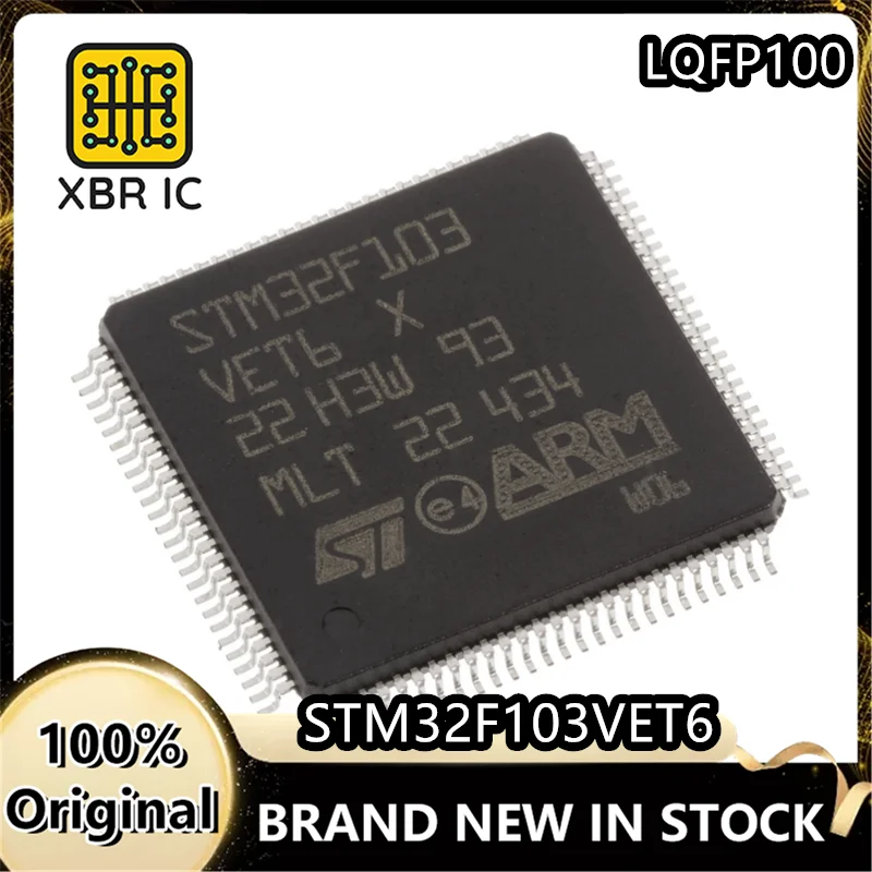 (6/20 pieces) STM32F103VET6 LQFP-100 ARM Cortex-M3 32-bit microcontroller New original authentic spot fast delivery
